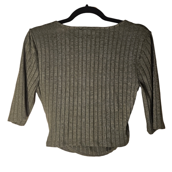EXPRESS CROP Wrap TOP L NWT - Picture 3 of 6